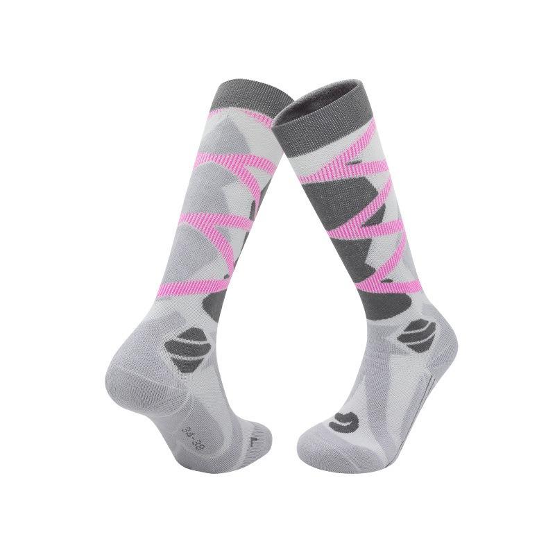 Зимние теплые утолщенные лыжные чулки, походные носки для женщин, мужчин, детей, противопрокольные, для катания на лыжах на открытом воздухе, высокие спортивные чулки