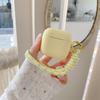 Simple solid color silicone earphone cover for Apple AirPods 1 /1 generation polka dot short rope case PRO1 PRO1