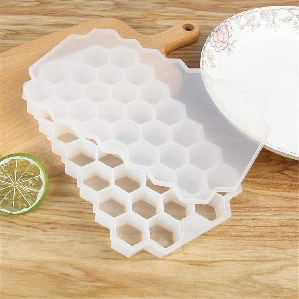 Thick 37 Grid with Silicon Glue Honeycomb Ice Grid Ice Mold Refrigerator To Make Ice Cubes Molding Ice Box Easy To Remove