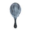 Antique Vintage Floral Oval Mirror Portable Ladies Hand-held Travel Glass Makeup Tool Decorative Objects