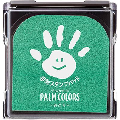 Штамповая подушечка Shachihata PalmColors для отпечатков рук Зеленая HPS-A/H-G 100 мл Нетоксичные чернила для детей