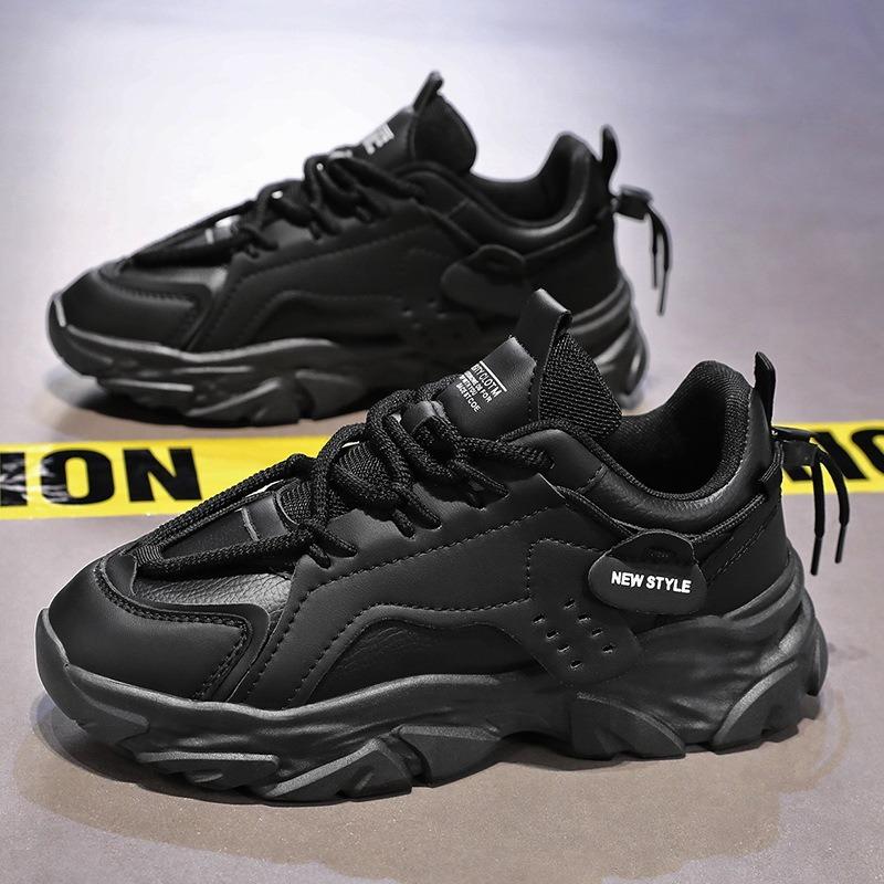 Весенняя мужская обувь новая дышащая обувь мужская трендовая универсальная черная спортивная обувь повседневная обувь на платформе