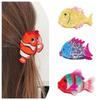 Animal PVC Claw Clip Sea Creature Large Shark Clip Cute Fish Hair Claw  Daily