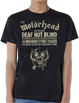 MOTORHEAD Мужская футболка черная, узкого кроя, «Глухой, но не слепой»