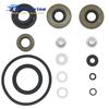Lower Unit Gearcase Seal Kit with Drain Screws Fits for OMC Johnson Evinrude Outboard Motor 396350 0396350 777568 0777568