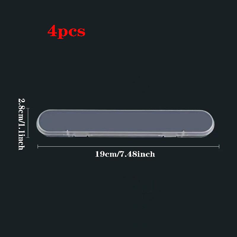 4 шт. полипропиленовая коробка, ящик для косметических инструментов, упаковочная коробка для ножа для бровей, прозрачная пластиковая коробка для хранения