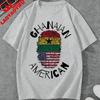 Juneteenth Ghanaian American Fingerprint Graphic TShirt Unisex Women USA Ghana Flag Heritage Pride Cotton Tops for Juneteenth Gift