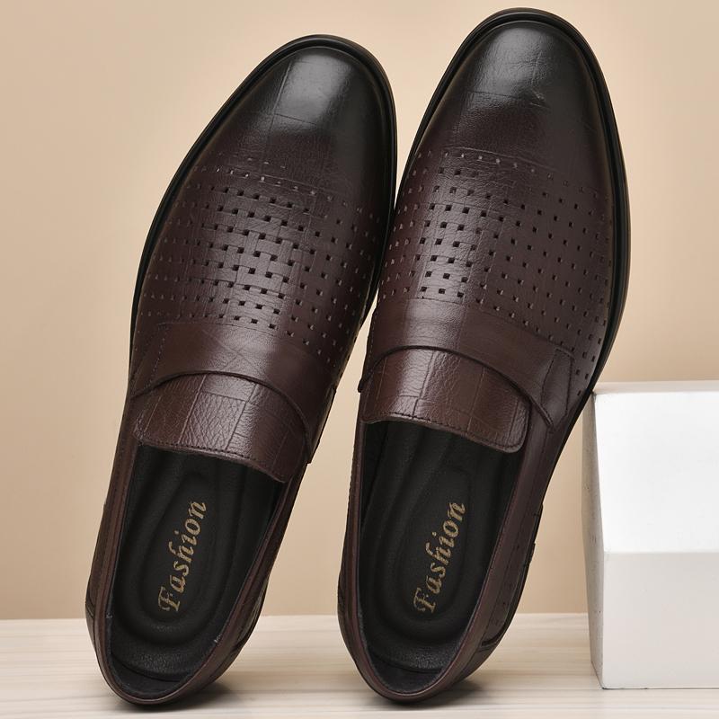 Мужские туфли из натуральной кожи, мягкие нескользящие резиновые мокасины, люксовые брендовые мужские повседневные плоские дышащие деловые туфли, классические мокасины