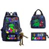 Game Student Schoolbag Single Shoulder Pencil Bag Three-piece Set Double Shoulder Back