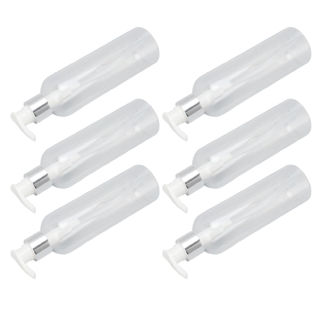 Прозрачный пластиковый дозатор для бутылок с насосом, пустой многоразовый насос для бутылок с массажным маслом для шампуня-кондиционера