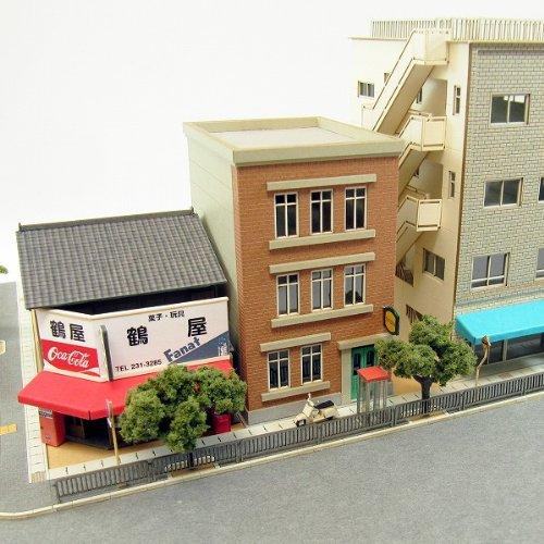 Sankei Nostalgic Diorama Series Building D Paper Craft 1/150 MP03-93