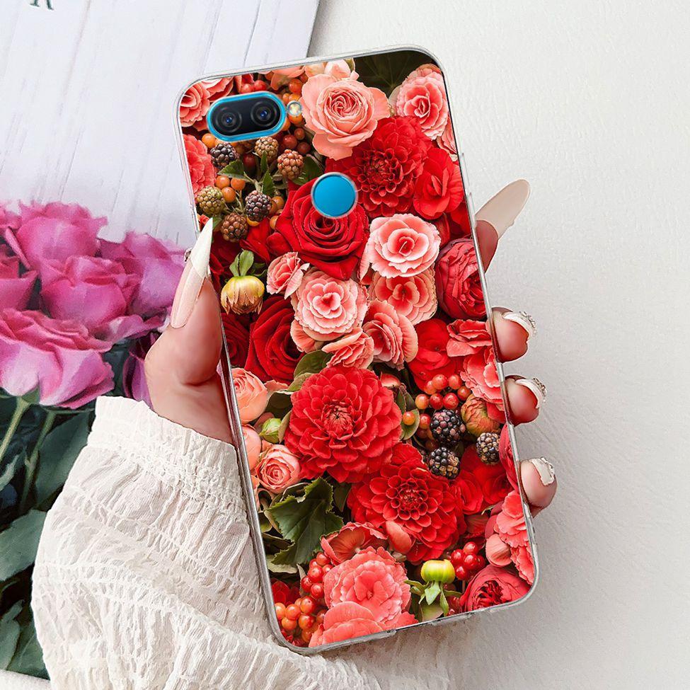 Clear For Oppo A12 CPH2077 CPH2083 Cover For Oppo A12 Case Luxury Butterfly Love Fashion Flowers Cool Lion Cute Painted