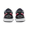 Jordan Air Jordan 1 Black Red War God Low top Vintage Basketball Shoes Unisex Black 553558-040(Team855-)