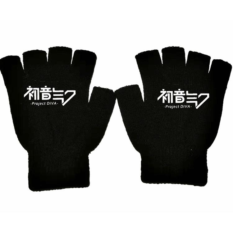 Наруто Саске Какаши Аниме Онлайн Игра Периферийные Перчатки Полупальцевые Хлопок Теплые Осенние и Зимние Студенты