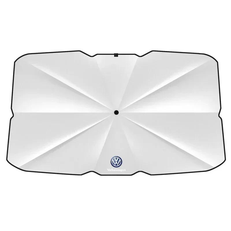 For VOLKSWAGEN VW GTI B6 For Volkswagen Automobile Windshield Heat Sunshade Car Sun Umbrella Telescopic Sun Visor For VolkswagenOJ7