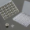 25Pcs/Set Empty Bobbins Sewing Machine Plastic Case Storage Box for Sewing Machine Spools with Thread Storage Case Sewing Tools