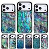 Чехол для телефона из раковины Paua Abalone для iPhone 17 Air 16e 15 14 13 Pro Max Задняя крышка для 12 11 Pro Coque