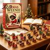 Travel Companion Toys 3D Dachshund Advent Calendar with 24 Unique Mini Dog Figures, Christmas Interactive Games for Friends Countdown Toy Set