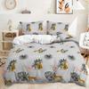 Трехпредметный 3D пододеяльник с растительными листьями, простой ветер, комплект постельного белья