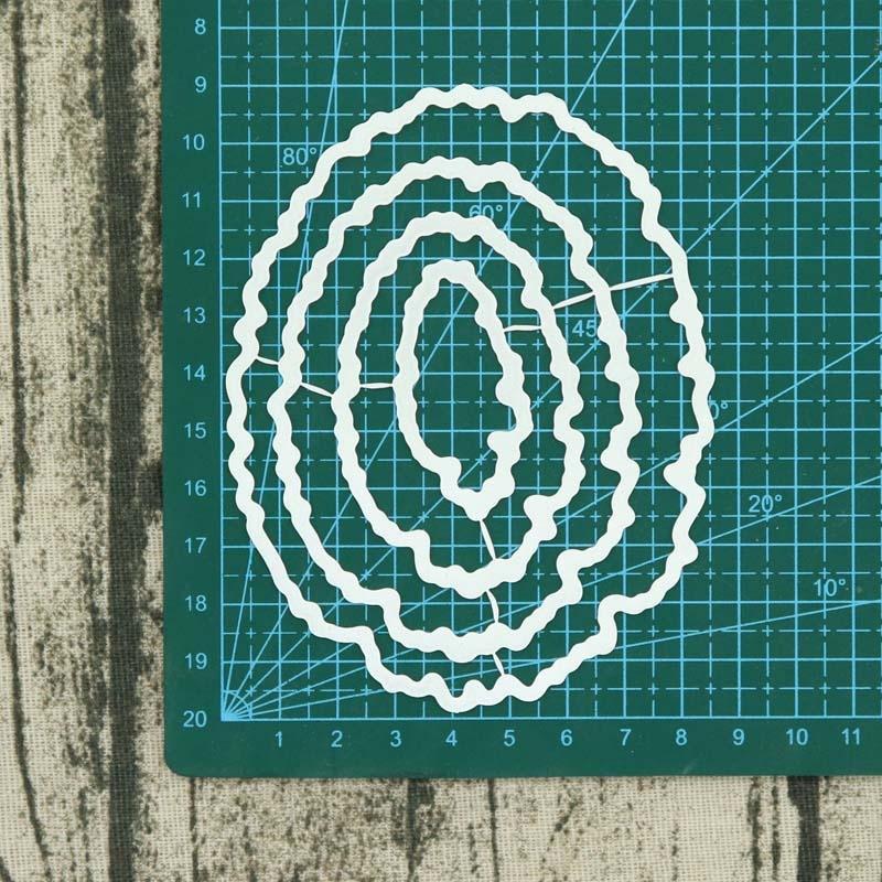 Рваные эллиптические металлические трафареты для высечки своими руками, трафарет, декоративные трафареты для скрапбукинга, открытки