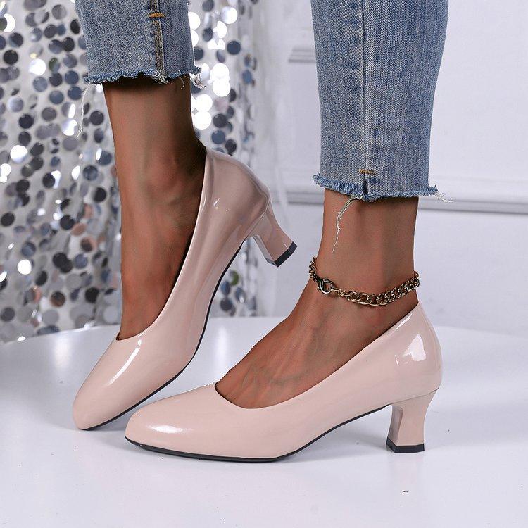 Модные женские туфли-лодочки с мелким вырезом, женская обувь, новая модная офисная обувь для работы, обувь для свадьбы и вечеринки, женские туфли на высоком каблуке, осенние каблуки, женская обувь