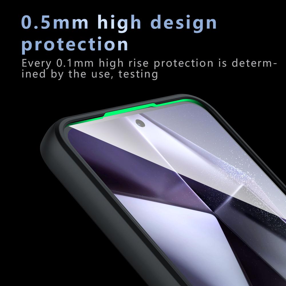 Для Samsung Galaxy A26 5G Чехол Skin-Touch TPU + PC Матовый Задняя крышка телефона, Прозрачный черный