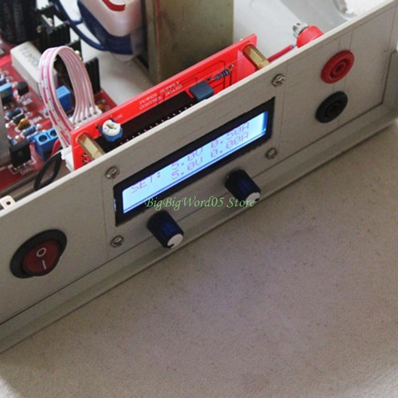 24TE Power Supply DIY Kit LCD Display Short-Circuit/Current-limiting Protection 0-28V 0.01-2A Adjustable DC Regulated
