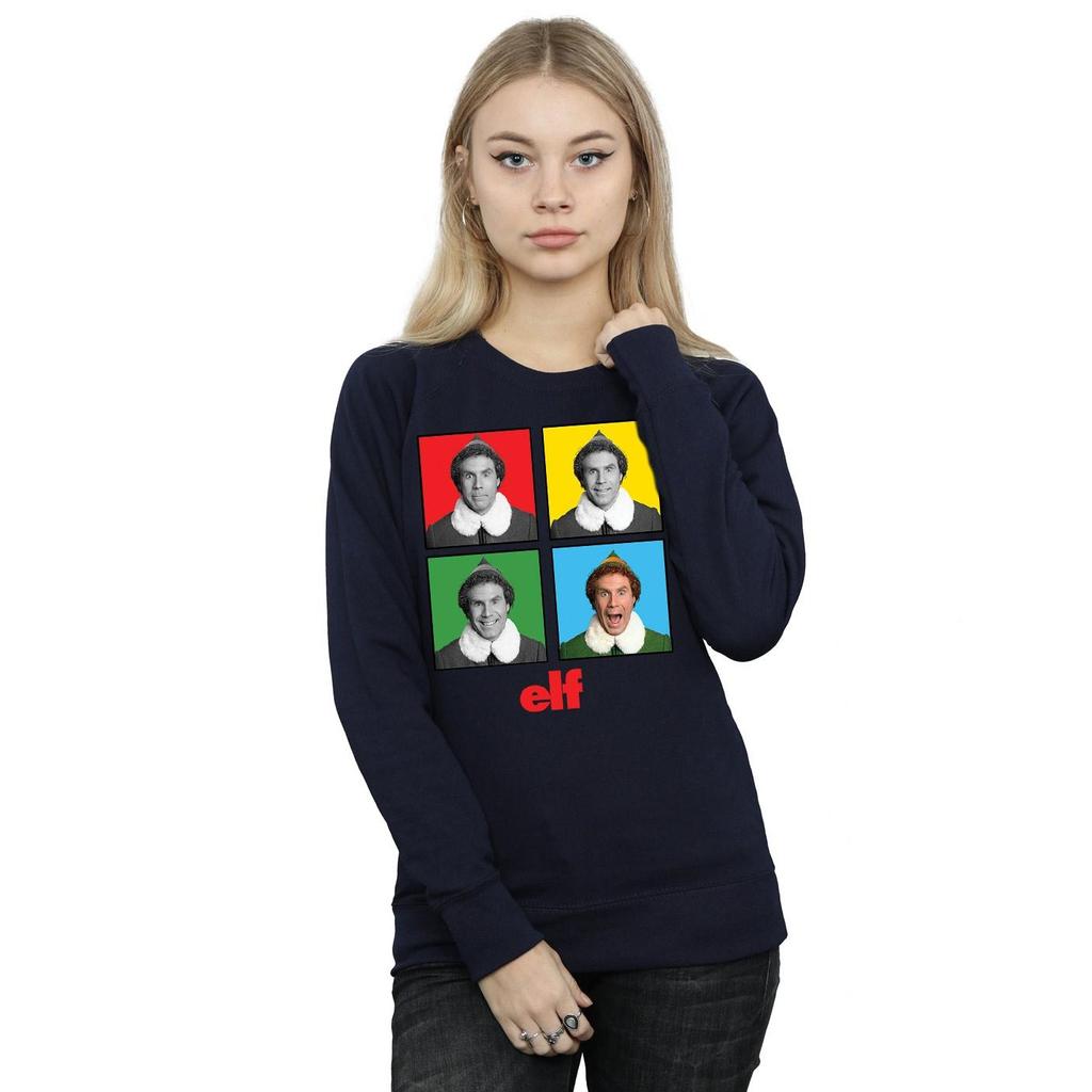 Elf Womens/Ladies Four Faces Sweatshirt