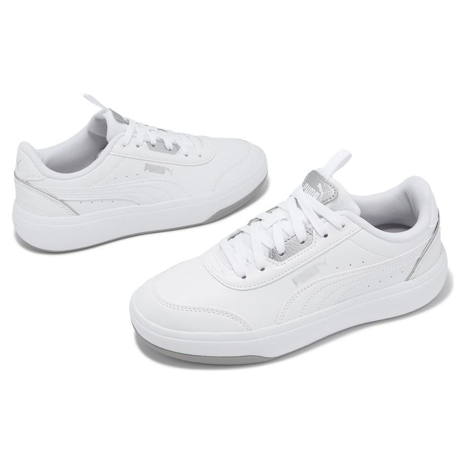 Puma Tori Pop-Up Metallics - Белые Серебристые Женские Кроссовки 392490-02