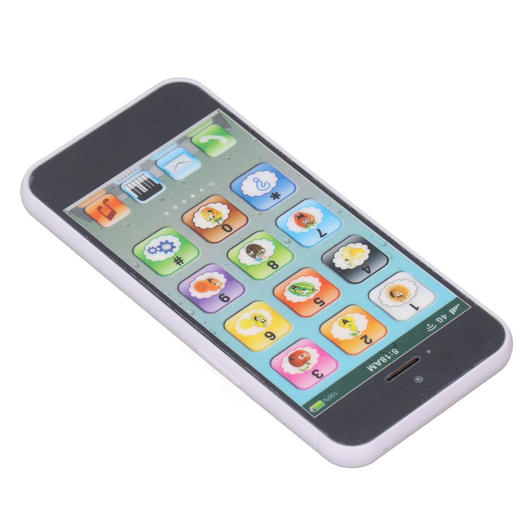 Телефон Обучающая Машина Перезаряжаемая Ранняя Образовательная Моделирующая USB Обучающая Игровая Сотовый Телефон Черный