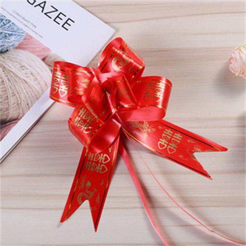 Bowknot Fruit Basket Bow Flower Wedding Ribbon Wedding Ribbon Handle Decorative Handmade Car Door