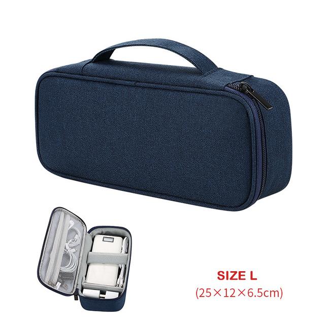 Travel Cable Organizer Bag Pouch Electronic Accessories Gadget Carry Case Portable Waterproof Storage Bag for Cable Cord