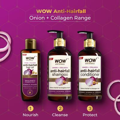WOW Skin Science Ultimate Набор для ухода за волосами с луковым маслом для контроля выпадения волос