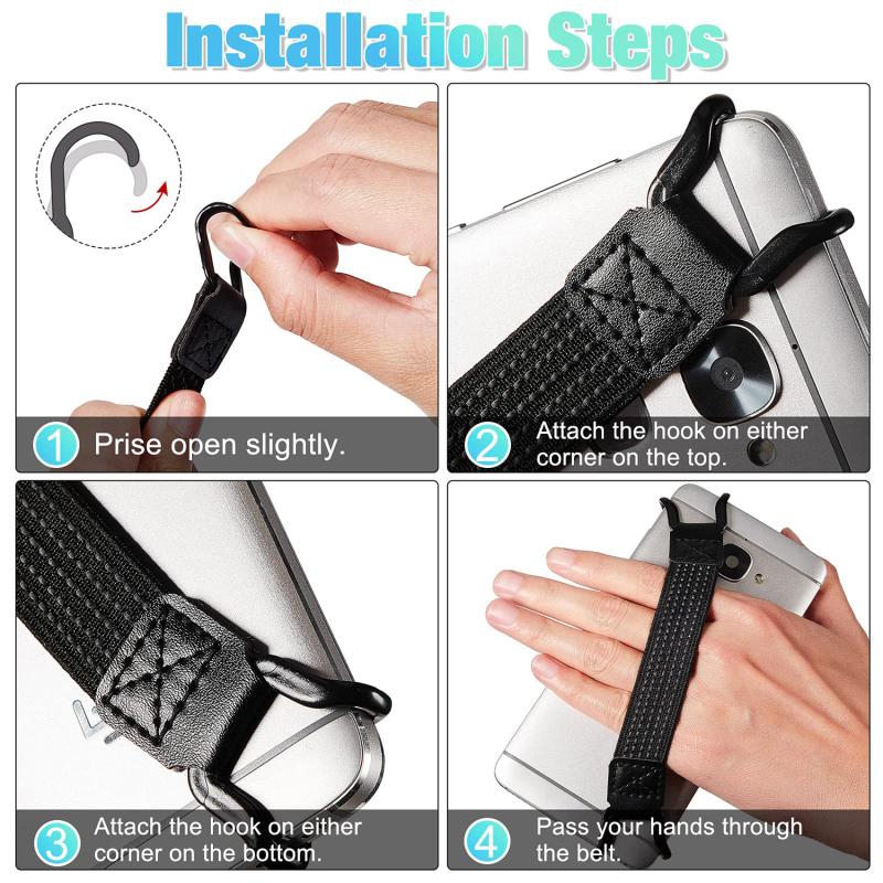 Elastic Anti-Drop Phone Strap with Adjustable Buckle Universal Cell Phone Back Strap for Shockproof Grip Creative Anti-Slip Safety Belt