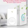 Self-generating Wireless Doorbell Smart Home Doorbell Frequency 150M Long-Distance Wall Caller Doorbell