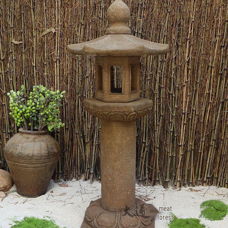Антикварный фонарь для двора из голубого камня: Уличный ландшафтный каменный фонарь в новом китайском стиле