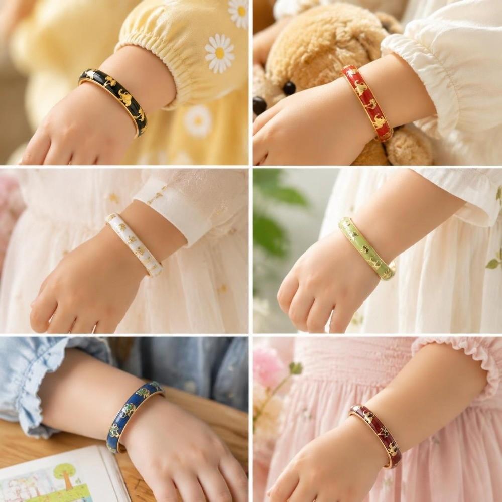 Chinese Traditional Butterfly Crystal Bracelet Colorful Girl's Hand Bracelet  Kids