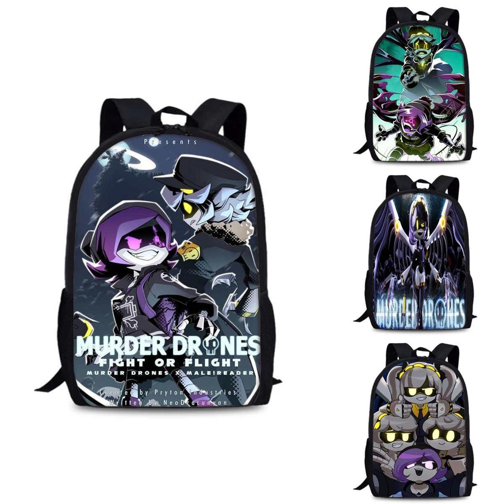 Аниме рюкзак Murder Drones, ткань Оксфорд, вместительная школьная сумка для студентов, подростков, все необходимое для колледжа
