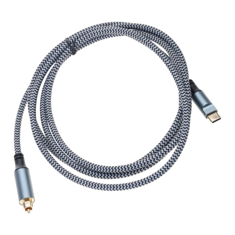 USB C в Оптический Звуковой Адаптер Оптический Звуковой Адаптер Type C в SPDIF Цифровой Конвертер для Подключения к Компьютеру Ноутбуку