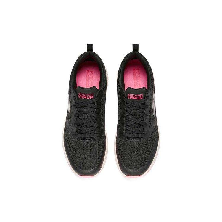 Skechers Go Run Стабильные Удобная Ткань Амортизирующие Прочные Дышащие Легкие Низкие Повседневные Беговые Кроссовки Женские кроссовки 128277-BKPK