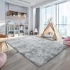 2027 Thick Area Rug Light Grey Fluffy Shag for Bedroom Ultra Soft Plush Fuzzy Washable Carpet for Living Room Dorm Nursery Shaggy Kids Baby Girls Boys