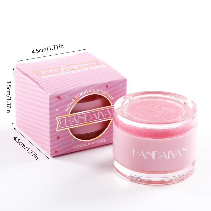 Скраб для губ двойного действия и увлажняющий бальзам для ежедневного ухода за кожей