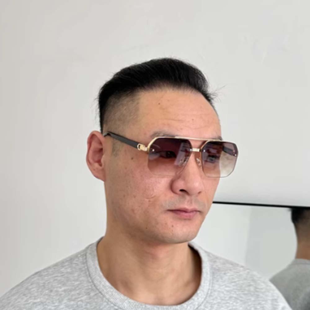 UV400 Men Zinc Zinc Alloy Sunnies Classic Anti-UV Glasses Catwalk Women HD Sunglasses Father's Day