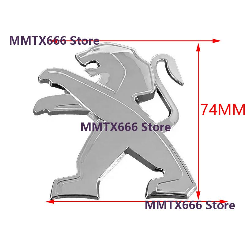 For Peugeot 208 3008 308 2008 45008 12607 508 Car Front Hood Bonnet Sticker Badge Auto Rear Trunk Decal Emblem Auto Accessories 5tr