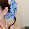 Bohemian Simulation Flower Hair Fork Cloth Side Clip Headdress Chinese Style Hairpin  Daily Wear