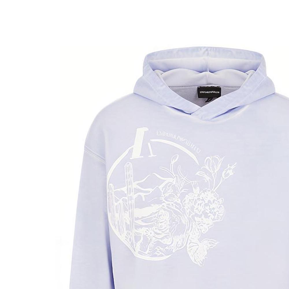 EMPORIO ARMANI Sweatshirts Men's Purple Hooded Moderate 3L1M6-U1JX6Z-F807