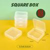 4-28Pcs Plastic Storage Box Transparent Jewelry Storage Box Container Portable Earring Ring Earplugs Packaging Storage Case