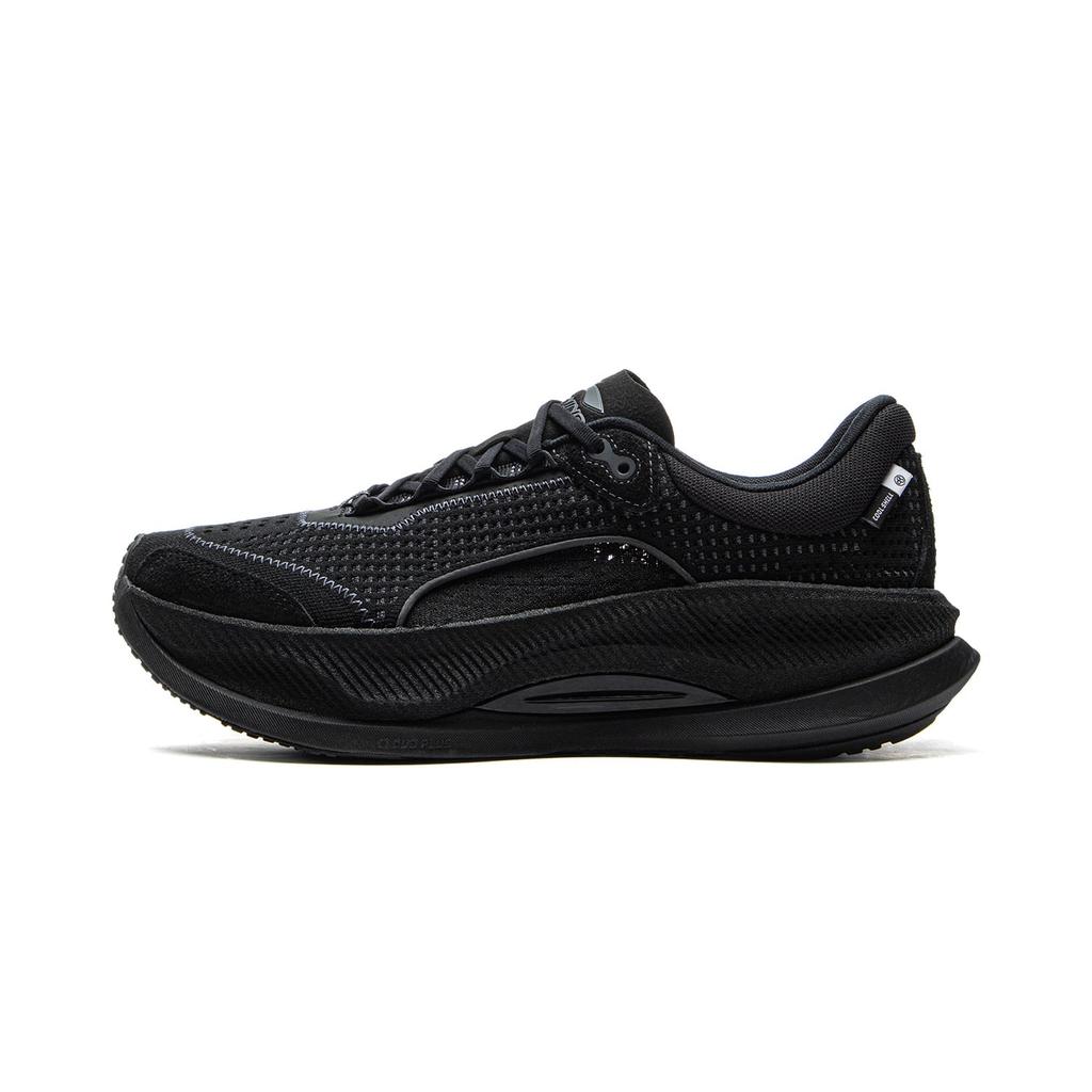 Li Ning Амортизация Отскок Нескользящие Низкие Повседневные Беговые Кроссовки Мужские Черные AZGV053-1
