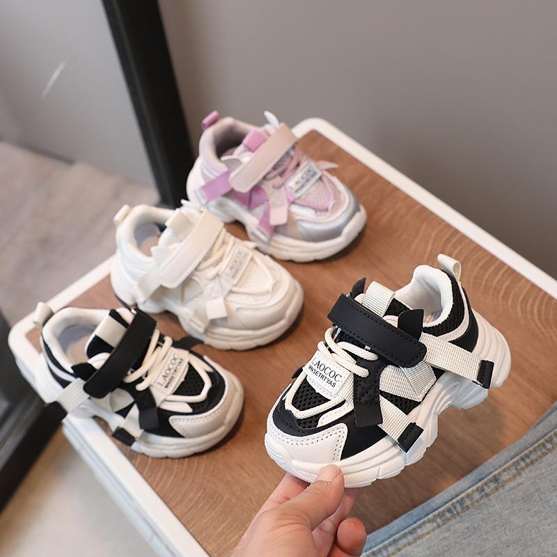 Детские туфли Daddy Shoes Весна Новые повседневные сетчатые туфли для мальчиков и девочек Дышащие кроссовки для маленьких мальчиков