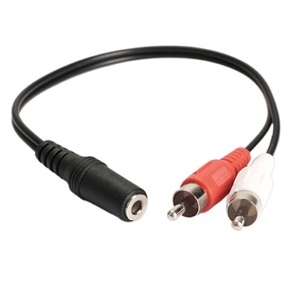 3.5mm to RCA 3.5mm Female Headphone 3.5 2 RCA Splitter Audio Cables Stereo Audio Adapter Cable